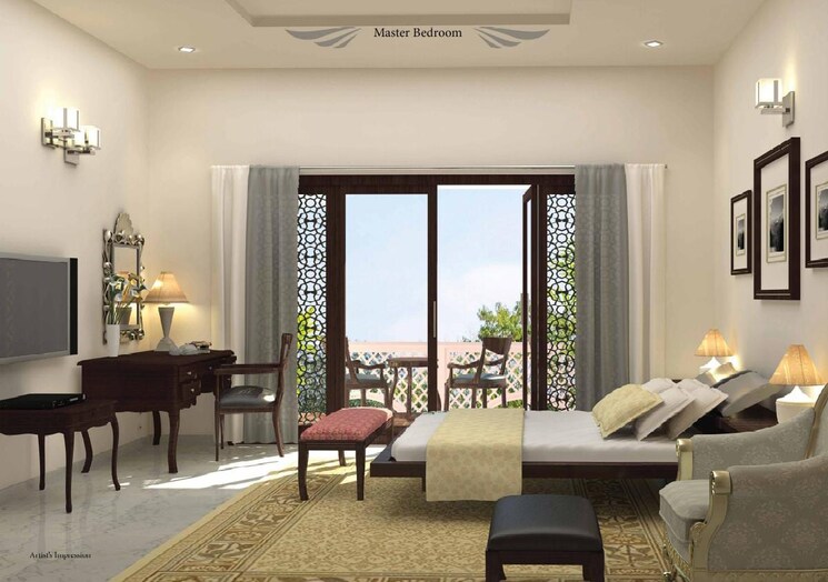 Living Room, prestige-leela-residency 3 Bedroom 3073 Sq.Ft. Apartment In Kodihalli Bangalore 8680947