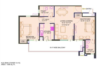 Floor Plan in 4 BHK Apartment at Kundli – for Sale