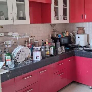 Kitchen in 3 BHK Apartment at Mittal Rajnagar Residency, Raj Nagar Extension – for Rent