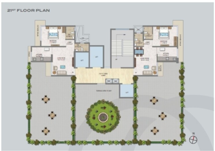 Master Plan, dream-olympia 2 Bedroom 635 Sq.Ft. Apartment In Bhandup West Mumbai 8682064
