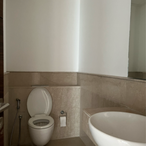 Bathroom in 3 BHK Apartment at Godrej Meridien, Mohammad Heri Village – for Sale