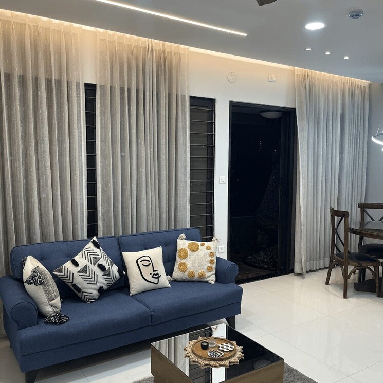 Living Room, kumar-prospera-hadapsar 2 Bedroom 942 Sq.Ft. Apartment In Amanora Park Town Pune 8682186