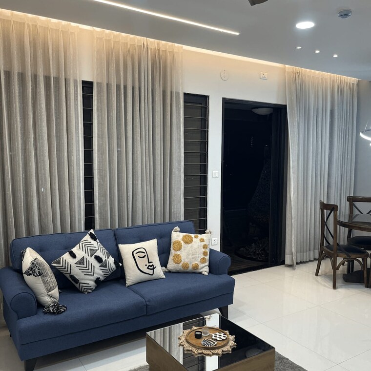 Living Room, kumar-prospera-hadapsar 2 Bedroom 942 Sq.Ft. Apartment In Amanora Park Town Pune 8682186