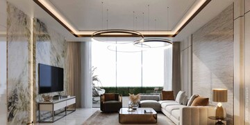 Living Room in 3.5 BHK Apartment at Smart World One DXP, Sector 113 – for Sale
