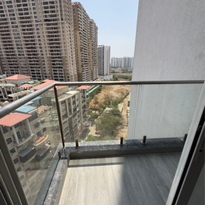 Balcony in 3 BHK Apartment at Goel Ganga Serio, Santipur – for Sale