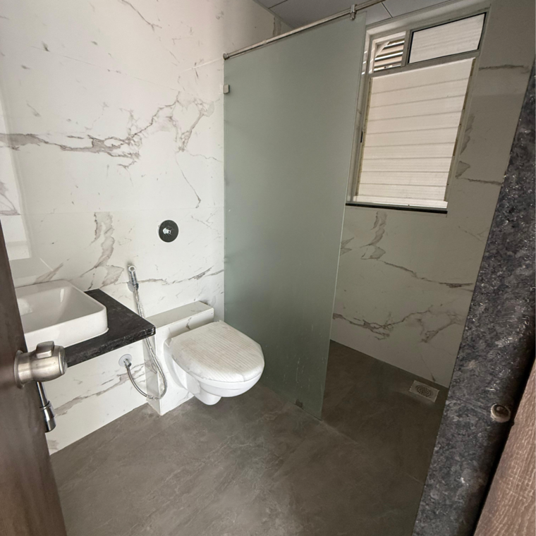 Bathroom, goel-ganga-serio 3 Bedroom 1070 Sq.Ft. Apartment In Santipur Pune 8682330