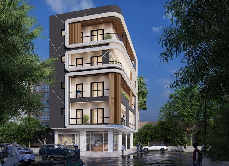 Exterior View, faridabad central 3 Bedroom 1800 Sq.Ft. Builder Floor In Faridabad Central Faridabad 8682354