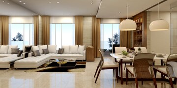 Living Room in 4 BHK Apartment at Hermes 212 Riverwalk, Kalyani Nagar – for Sale