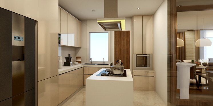 Kitchen, hermes-212-riverwalk 4 Bedroom 3200 Sq.Ft. Apartment In Kalyani Nagar Pune 8682406