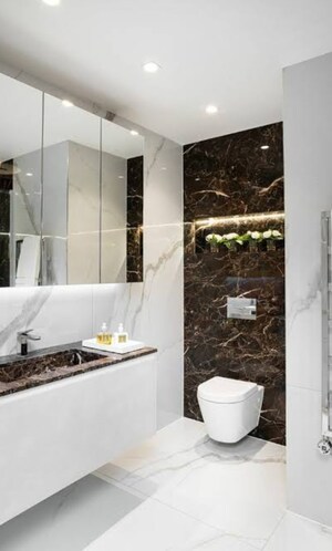 Bathroom in 2 BHK Builder Floor at Rattan Apartment, Khanpur – for Sale