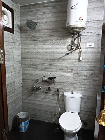 Bathroom in 1 BHK Builder Floor at Malviya Nagar – for Rent