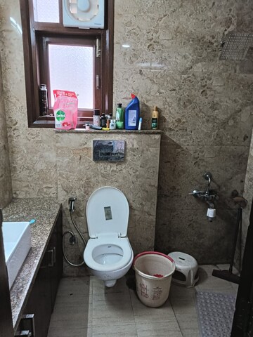 Bathroom in 1 BHK Builder Floor at Malviya Nagar – for Rent
