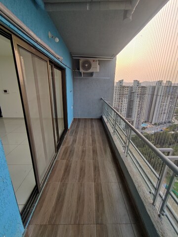 Balcony in 3 BHK Builder Floor at Paranjape Blue Ridge, Hinjewadi – for Rent