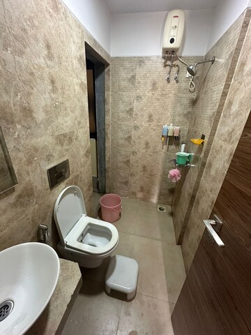 Bathroom in 2 BHK Apartment at Madhav Palacia, Ghodbunder Road – for Rent