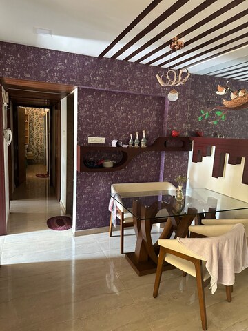 Living Room in 2 BHK Apartment at Madhav Palacia, Ghodbunder Road – for Rent