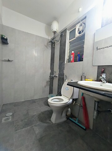 Bathroom in 3 BHK Apartment at Kolte Patil Beryl, Kharadi – for Rent