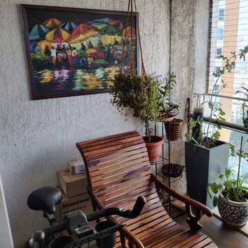 Balcony in 2.5 BHK Apartment at DB Realty Orchid Woods, Goregaon East – for Sale