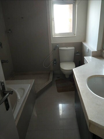 Bathroom in 4 BHK Apartment at DLF The Summit, Dlf Phase V – for Rent