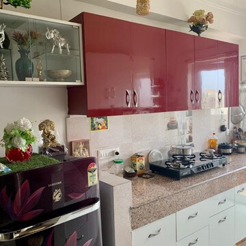 Kitchen in 3 BHK Apartment at Shri Ram Heights, Bhuapur – for Sale