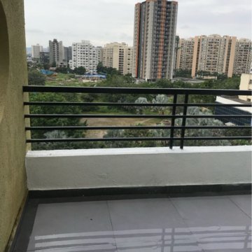 Balcony in 2 BHK Apartment at Vaishnavi Sahil Vighnesh, Wakad – for Rent