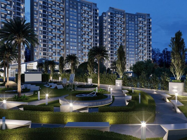 Swimming Pool, goel-ganga-serio 2 Bedroom 850 Sq.Ft. Apartment In Kharadi Pune 8683372