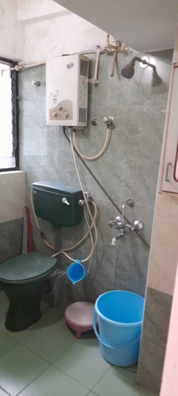 Bathroom in 1 BHK Apartment at Nisarg CHS, Gokhalenagar – for Rent