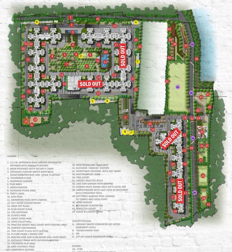 Master Plan, shriram-107-south-east 2 Bedroom 698 Sq.Ft. Apartment In Attibele Bangalore 8683466