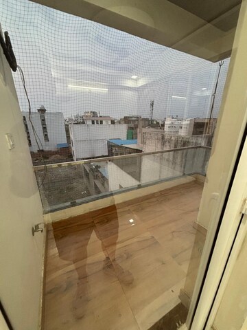Balcony in 3 BHK Builder Floor at Mansarovar Extension – for Rent