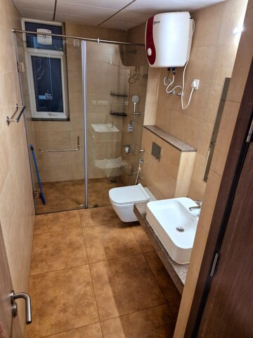 Bathroom in 3 BHK Apartment at Emaar Palm Heights, Sector 77 – for Rent