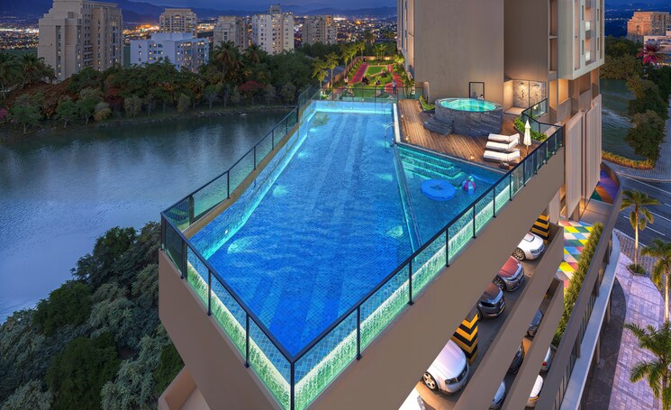 Swimming Pool, ellora-rainbow-life 2 Bedroom 663 Sq.Ft. Apartment In Rohinjan Navi Mumbai 8683844
