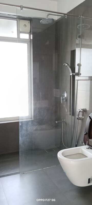 Bathroom in 3 BHK Apartment at Soham Crystal Spires, Ghodbunder Road – for Rent