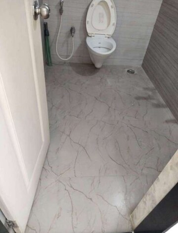Bathroom in 3 BHK Apartment at Cosmos Jewels, Ghodbunder Road – for Rent
