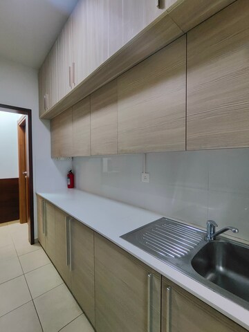 Kitchen in 3 BHK Apartment at Bhartiya Nikoo Homes, Thanisandra Main Road – for Rent