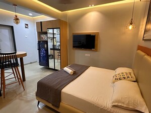 Living Room in 1 BHK Apartment at Mihir Amara, Wakad – for Sale