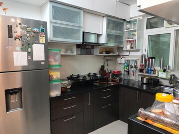 Kitchen in 3 BHK Apartment at Hiranandani Meadows, Manpada – for Rent