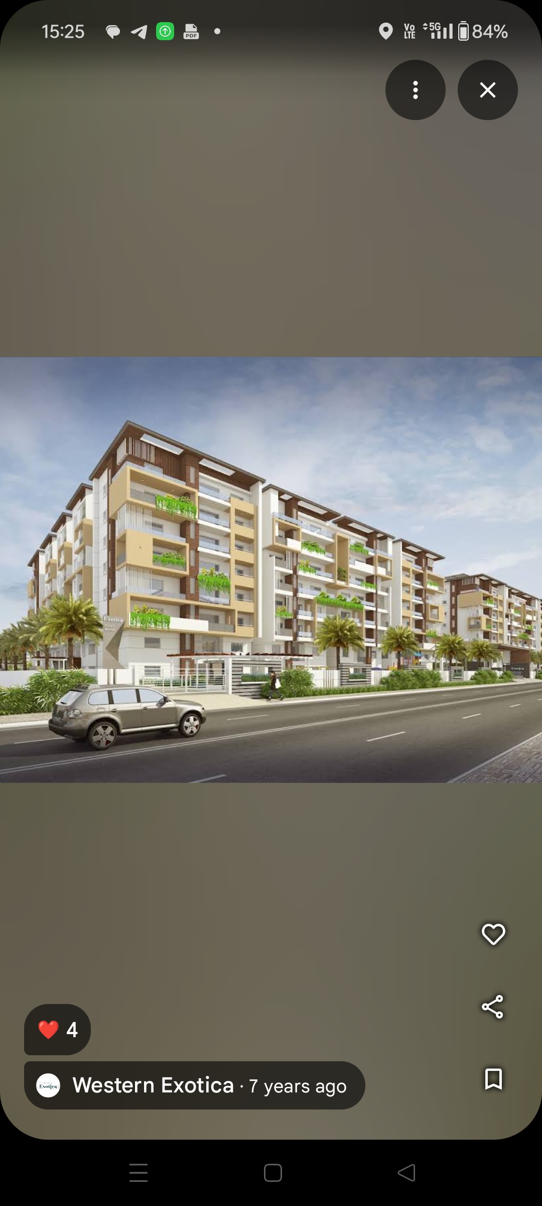 3 BHK + Pooja Room Apartment For Rent in Western Exotica