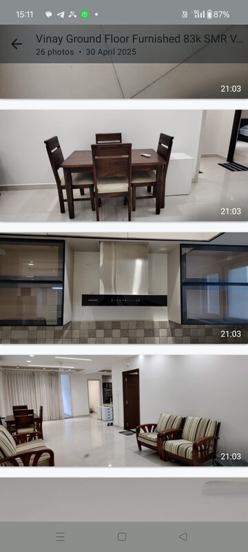 Kitchen in 3 BHK Apartment at SMR Vinay Iconia Hyderabad, Kondapur – for Rent