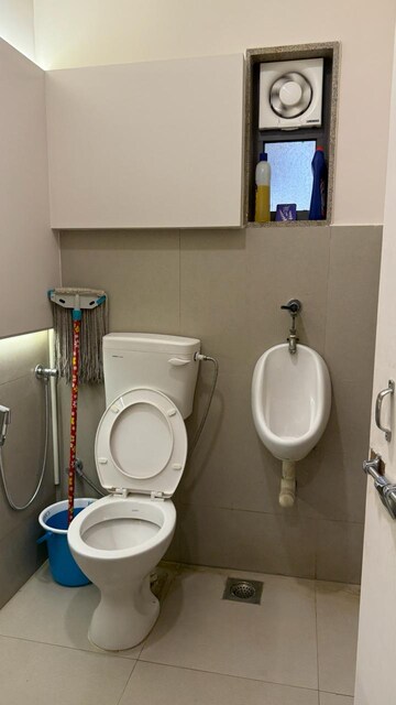 Bathroom in  Office Space at Synthesis The First, Vastrapur – for Rent