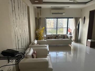 Living Room in 3 BHK Apartment at Prahlad Nagar – for Rent