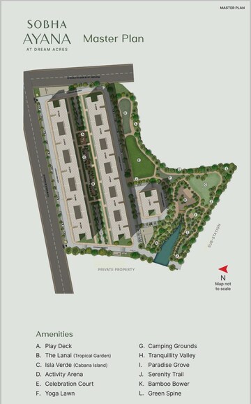 Master Plan in 3 BHK Apartment at Sobha Ayana, Panathur – for Sale