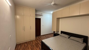 Master Bedroom in 3 BHK Apartment at L&T Raintree Boulevard, Hebbal – for Rent