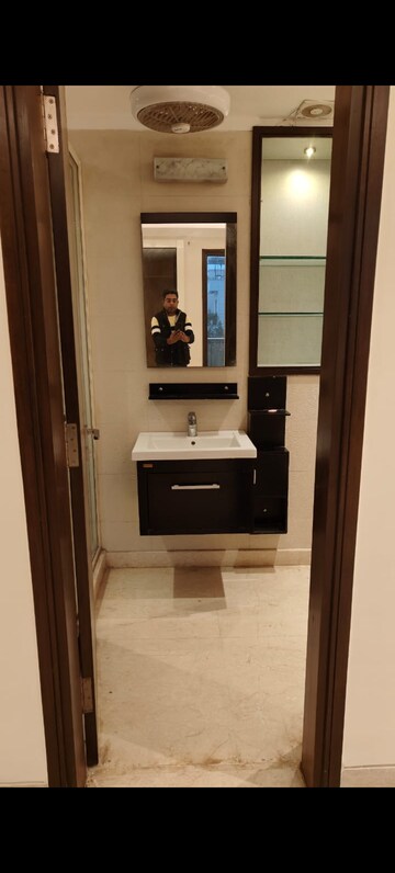Bathroom in 4 BHK Builder Floor at Sarvodaya Enclave – for Rent