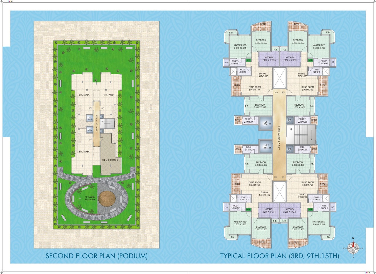 3 BHK 1475 Sq.Ft. Apartment in Galaxy Carina