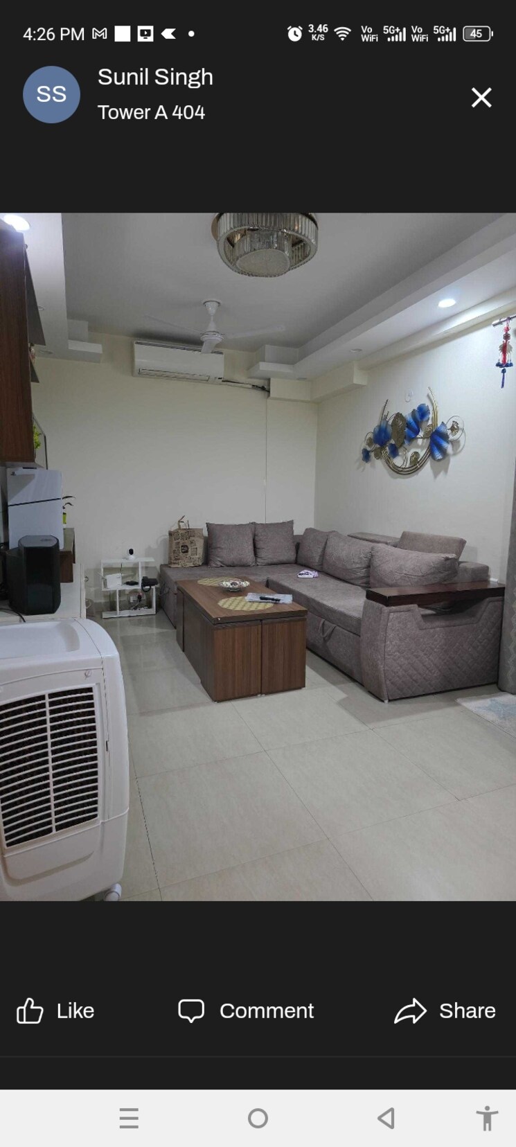 Living Room, afowo-raksha-addela 2 Bedroom 1080 Sq.Ft. Apartment In Sector 16c Greater Noida Greater Noida 8685599