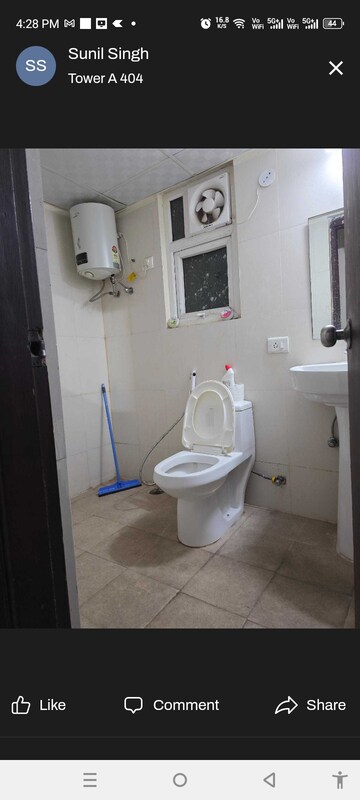 Bathroom in 2 BHK Apartment at AFOWO Raksha Addela, Sector 16c Greater Noida – for Sale
