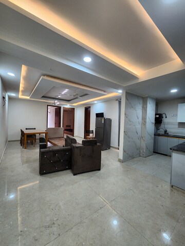 Staircase in 3 BHK Builder Floor at Chattarpur – for Rent