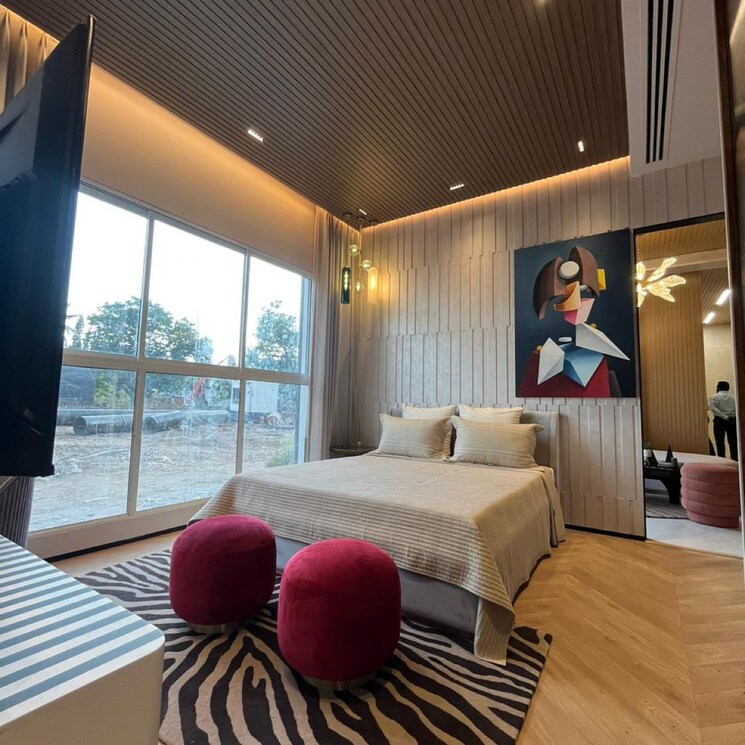 Bedroom, sheth-codename-younique 2 Bedroom 625 Sq.Ft. Apartment In Vrindavan Mumbai 8686156