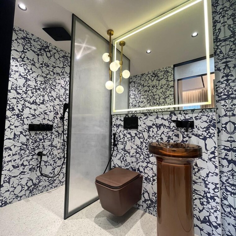 Living Room, sheth-codename-younique 2 Bedroom 625 Sq.Ft. Apartment In Vrindavan Mumbai 8686156