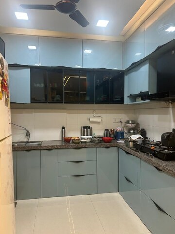 Kitchen in 3 BHK Apartment at Rohan Abhilasha, Wagholi – for Rent