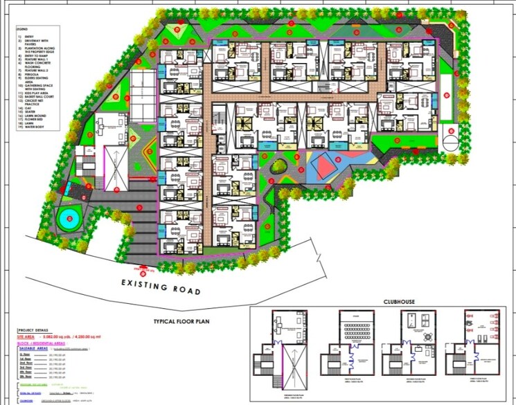 Master Plan, arjun-cl-heights 3 Bedroom 1425 Sq.Ft. Apartment In Kismatpur Hyderabad 8686671
